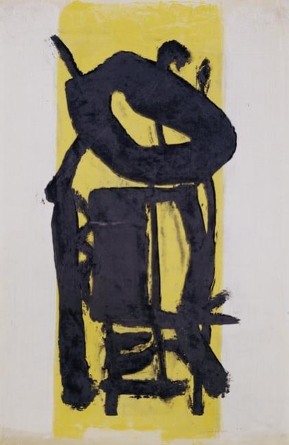 Untitled,&amp;nbsp;PP 1002,&amp;nbsp;c. 1971
Water Soluble Printer&amp;rsquo;s Ink
on Handmade Japanese Paper
​H:&amp;nbsp;35 1/8 x W: 23 1/4 inches