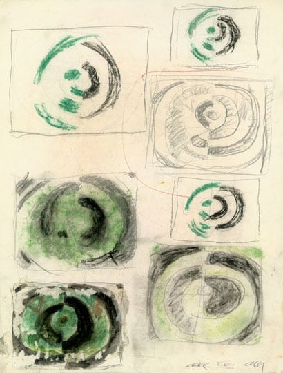 Inv# C 34 Untitled, c. 1970s
Graphite, Pastel and India Ink&amp;nbsp;
on Wove Paper
11 x 8.5 inches&amp;nbsp;&amp;nbsp;
27.9 x 21.6 cm