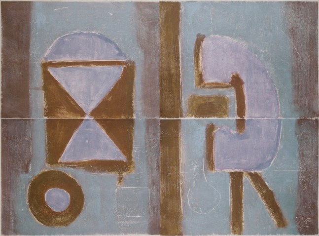 Untitled,&amp;nbsp;PP 4055, c. 1973
Water Soluble Printer&amp;rsquo;s Ink and Casein
H:&amp;nbsp;40 3/8 x W: 55 3/4 inches

&amp;nbsp;