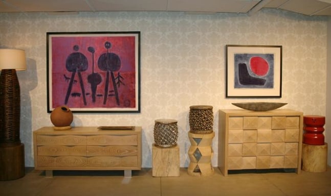 Untitted,&amp;nbsp;PP 6018, 1981
Water Soluble Printer&amp;#39;s Ink and Casein
H:&amp;nbsp;49 x W: 58 inches

Untitted,&amp;nbsp;PP 1029, 1973
Water Soluble Printer&amp;#39;s Ink and Casein
H:&amp;nbsp;25 x W: 28 3/4 inches