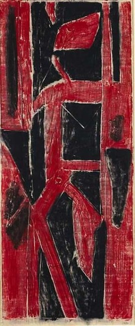 Inv# AWdC-M 2503-5 Untitled, c.1950-60s
Water Soluble Printer&amp;#39;s Ink
on Japanese Wove Paper
30 3/4 x 12 1/4 inches&amp;nbsp;
78.11 x 31.12 cm