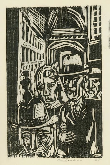 Untitled,&amp;nbsp;RBWWdC 3803, c. 1925
Woodcut,&amp;nbsp;Oil Based Printer&amp;rsquo;s Ink&amp;nbsp;
on Handmade Japanese Paper
H: 13 9/16 x W: 8 1/2 inches