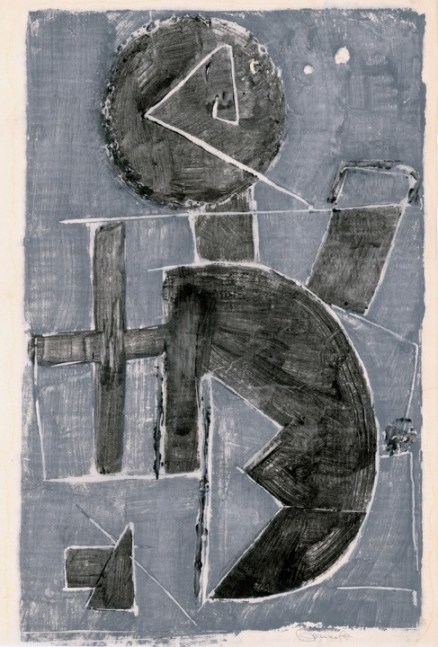 Untitled, AWdC-CM 2204,&amp;nbsp;c. 1950-60s
​Water Soluble Printer&amp;rsquo;s Ink on Japanese Paper
H:&amp;nbsp;18 1/4 x W: 12 5/8 inches