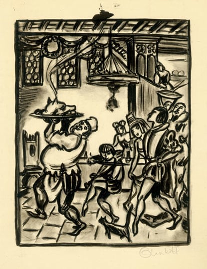 Inv# PII 018 Untitled, c. 1920s-1930s
Ink and graphite over pencil sketch on Polished Paper
10 3/16 x 7 15/16 inches
25.88 x 20.17 cm