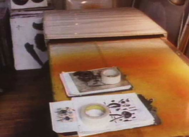 1.&amp;nbsp;Preparatory drawings are always referenced when the design for each painting is scaled up and transfered to&amp;nbsp;individual plywood and later, masonite boards.&amp;nbsp; When Glankoff assembled the boards on his drafting table, ie. 2 Panels, 4 Panels, 6 Panels etc, the design was then&amp;nbsp;painted on each board or template, in oil,&amp;nbsp;later in acrylic paint, and each one was then numbered with an arrow showing direction. Glankoff designed and built this special table that allowed him to keep each&amp;nbsp;board secure, in register, and be able to easily&amp;nbsp;slide each individual Japanese paper panel&amp;nbsp;onto each board and into place. See #4 below.