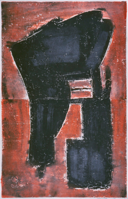 Untitled, PP 2030, 1972
Water Soluble Printer&amp;rsquo;s Ink and Casein
on Handmade Japanese Paper
H:&amp;nbsp;38 5/16 x W: 24 3/8 inches