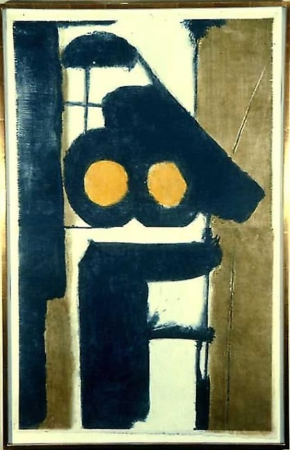 Inv# PP 2025 Untitled, 1971
Water Soluble Printer&amp;#39;s Ink and Casein
on Handmade Japanese Paper
40 3/4 x 26 inches
103.51 x 66.04 cm

Collection: Stephen&amp;#39;s Inc.