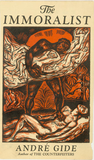 Inv# WdCI 07701
The Immoralist Dust Cover, 1930