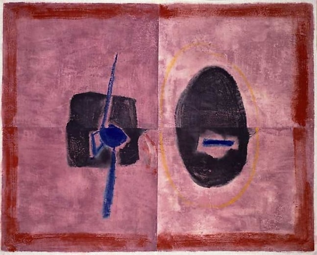 Inv# PP 4140 Untitled, 1977
Water Soluble Printer&amp;#39;s Ink and Casein
on Handmade Japanese Paper
38 1/4 x 48 5/8 inches&amp;nbsp;&amp;nbsp;
97.16 x 123.52 cm