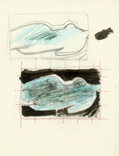 Inv# FI 28 Untitled, c. 1970s
Ball Point Ink, Graphite and Crayon
on Bond Paper
11 x 8.5 inches&amp;nbsp;&amp;nbsp;
27.9 x 21.6 cm