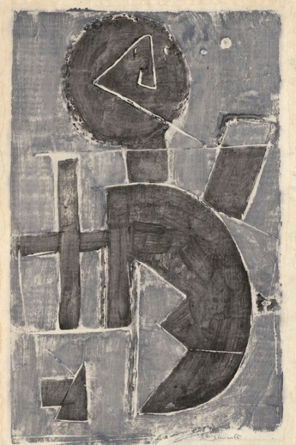 Untitled, AWdC-CM 2207, c. 1950-60s
Water Soluble Printer’s Ink on Japanese Paper
H: 18 3/4 x W: 12 1/2 inches