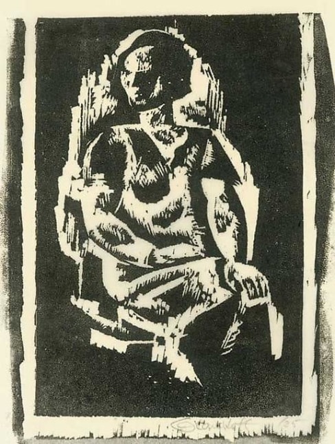 Inv# RBWWdC 1201-25-14 Untitled, c.1925
Oil Based Printer&amp;#39;s Ink / Woodcut
on Handmade Japanese Laid Paper
10 5/8 x 7 3/8 inches&amp;nbsp;&amp;nbsp;
27 x 18.75 cm