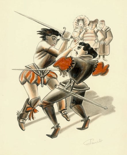 Inv# PII 014 Untitled, c. 1920s-1930s
Ink, charcoal and conte over pencil sketch on White Bristol Board
10 5/8 x 8 1/8 inches
27 x 20.65 cm