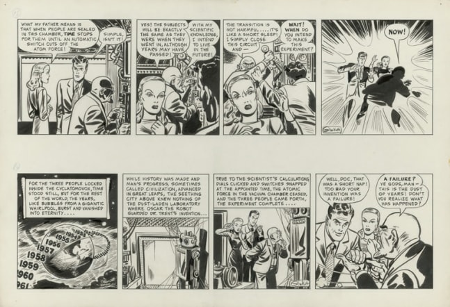 DUKE DIXON,&amp;nbsp;CCCS 15/16-08, 1947
Brush/Black Ink on Paper Board
​H:&amp;nbsp;15 x&amp;nbsp; W: 22 inches