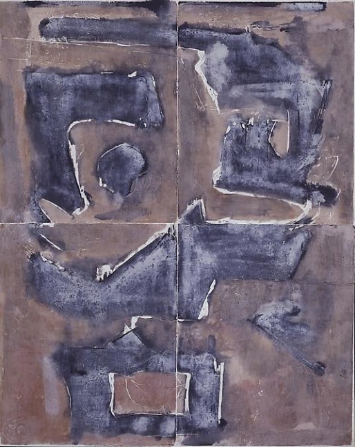 Untitled, PP 4045, c. 1971
Water Soluble Printer&amp;rsquo;s Ink and&amp;nbsp;Casein
on Handmade Japanese Paper
H:&amp;nbsp;48 1/8 x W: 38 inches