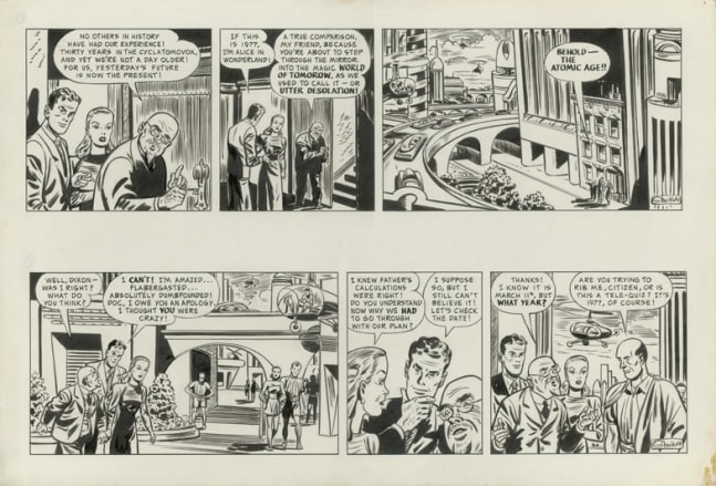 DUKE DIXON,&amp;nbsp;CCCS 17/18-09, 1947
Brush/Black Ink on Paper Board
​H:&amp;nbsp;15 x&amp;nbsp; W: 22 inches