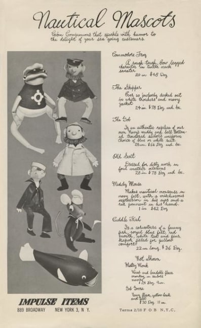 Impulse Items (c.1950s-1960s)
Nautical Mascots Pamphlet