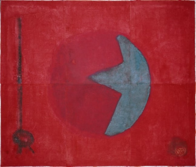 Untitled, PP 6002, 1979
Water Soluble Printer&amp;rsquo;s Ink and Casein
on Handmade Japanese Paper
H:&amp;nbsp;49 5/8 x W: 58 1/2 inches