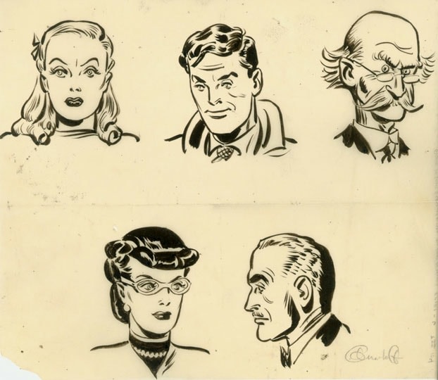 Inv# PII 104 Untitled, c. 1940s
Pen and ink on Parchment Tracing Paper
7 3/16 x 8 3/16 inches
18.26 x 20.8 cm