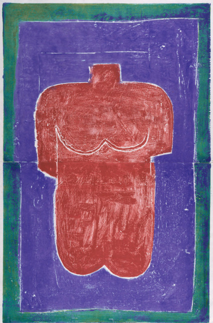 Untitled, PP 2008,&amp;nbsp;1972
Water Soluble Printer&amp;rsquo;s Ink and Casein
on Handmade Japanese Paper
​H:&amp;nbsp;40 1/4 x W: 25 7/8 inches