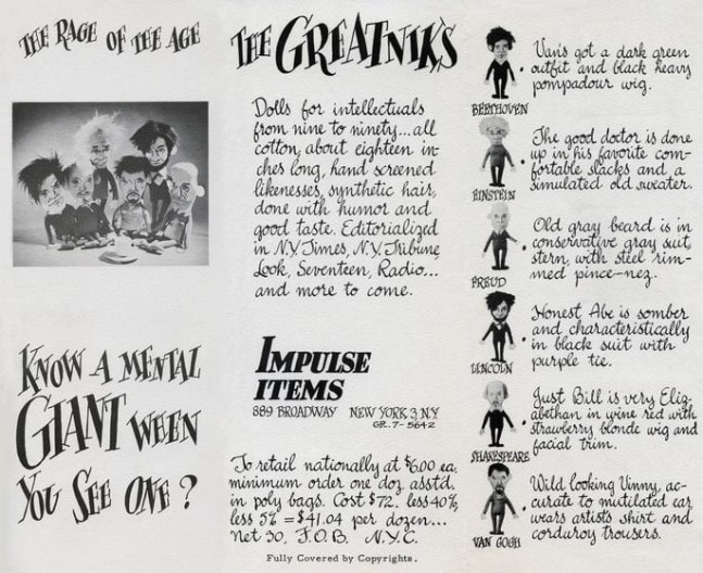 The GREATNIKS Order Pamphlet c. 1950s -1960s
Inv# IMIT #15 006