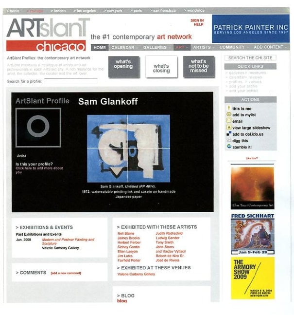 Sam Glankoff: Print-paintings