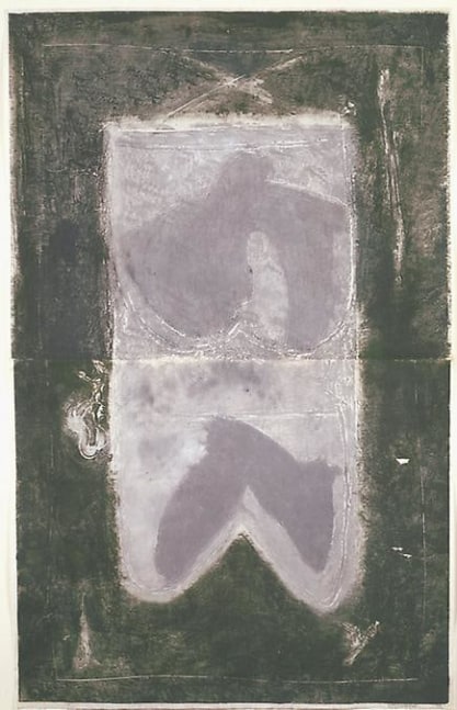 Untitled, PP 2006, 1972
Water Soluble Printer’s Ink and Casein
on Handmade Japanese Paper
H: 40 1/4 x  W: 25 3/16 inches