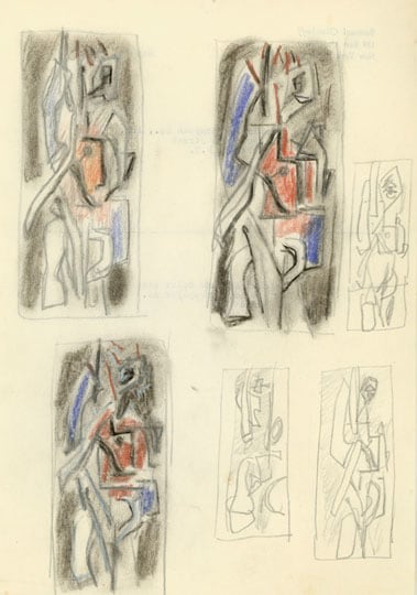 Inv# F 14-OB Untitled, C. 1950s
Graphite and Pastel on Wove Paper
10 5/12 x 7 1/4 inches&amp;nbsp;&amp;nbsp;
26.5 x 18.4 cm