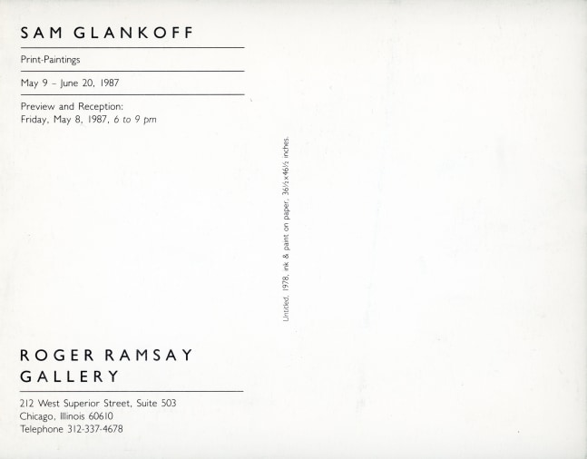 Sam Glankoff, Print-Paintings