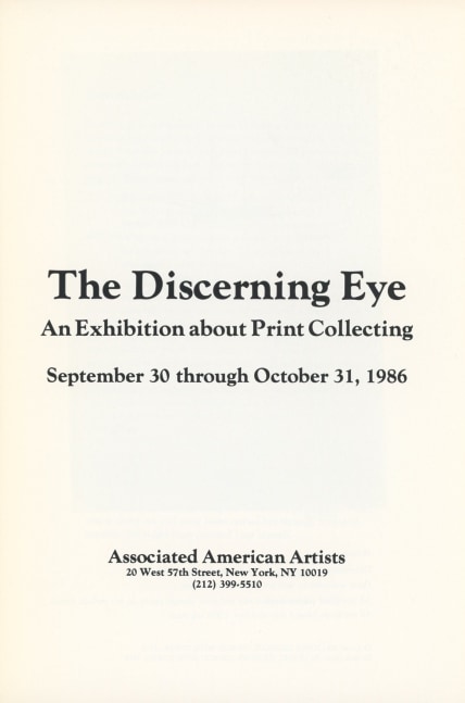 A.A.A. The Discerning Eye