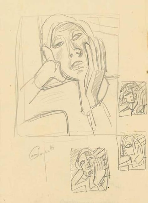 Inv# GDrP 019 Untitled, c. 1920s
Graphite on Commercial Paper
9 x 6 inches&amp;nbsp;&amp;nbsp;
22.86 x 15.24 cm