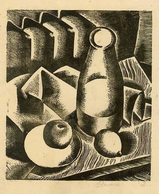 Inv# RBWWdC 0701-24-2 Untitled, c.1924
Oil Based Printer&amp;#39;s Ink / Woodcut
on Handmade Japanese Laid Paper
9 7/8 x 7 inches&amp;nbsp;&amp;nbsp;
25.1 x 17.78 cm

Private Collection