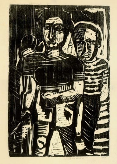 Inv# RBWWdC 5006-33-6 Untitled, c.1933
Oil Based Printer&amp;#39;s Ink / Woodcut
on Handmade Japanese Laid Paper
19 1/4 x 13 3/8 inches&amp;nbsp;&amp;nbsp;
48.9 x 33.99 cm