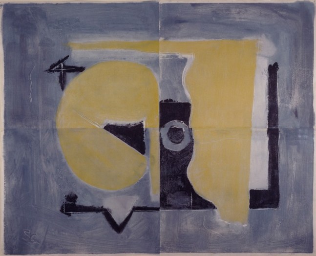 Untitled, PP 4016, c. 1972
Water Soluble Printer&amp;rsquo;s Ink and Casein
on Handmade Japanese Paper
H:&amp;nbsp;38 5/8 x W: 48 5/8 inches