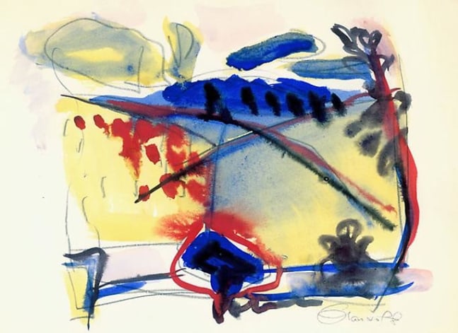 Inv# RYBWC 006 Untitled, c. 1950s
Watercolor on Strathmore Paper
9 1/2 x 12 3/4 inches&amp;nbsp;&amp;nbsp;
24.13 x 32.38 cm