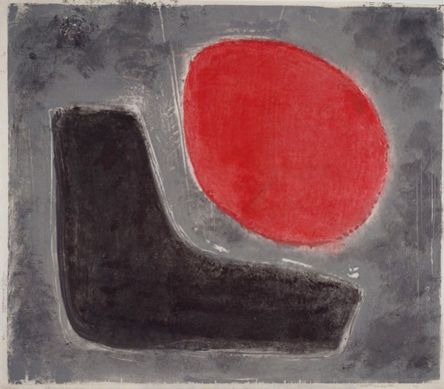Untitled, PP 1029, 1973
Water Soluble Printer’s Ink and Casein
on Handmade Japanese Paper
H: 25 x W: 28 3/4 inches