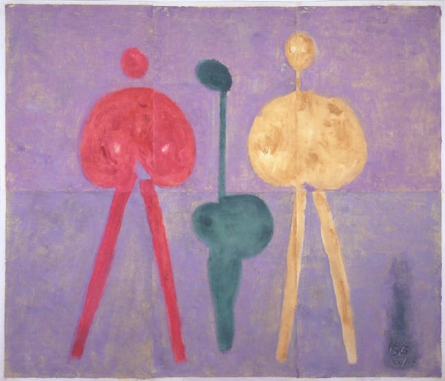 Untitled,&amp;nbsp;PP 6017, 1981 H: 48 1/2 x W: 57 1/2 inches Water Soluble Printer&amp;rsquo;s Ink and Casein on Handmade Japanese Paper