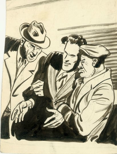 Inv# PII 076 Untitled, c. 1930s-1940s
Pen and Ink over pencil sketch on Commercial Drawing Paper
5 3/8 x 4 1/16 inches
13.67 x 10.31 cm