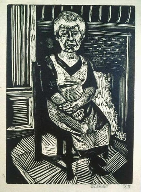 Inv# RBWWdC 0101-23-1 Untitled, 1923
Oil Based Printer&amp;#39;s Ink / Woodcut
on Handmade Japanese Wove Paper
7 7/8 x 5 11/16 inches&amp;nbsp;&amp;nbsp;
20.02 x 14.45 cm

Private Collection