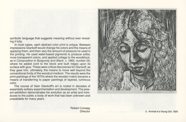 A.A.A. Sam Glankoff: Woodcuts And Monoprints
