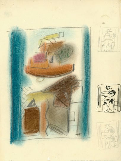 Inv# FI 12 Untitled, C. 1940s-1950s
Graphite, Pastel and India Ink on Wove Paper
11 x 8.5 inches&amp;nbsp;&amp;nbsp;
27.9 x 21.6 cm