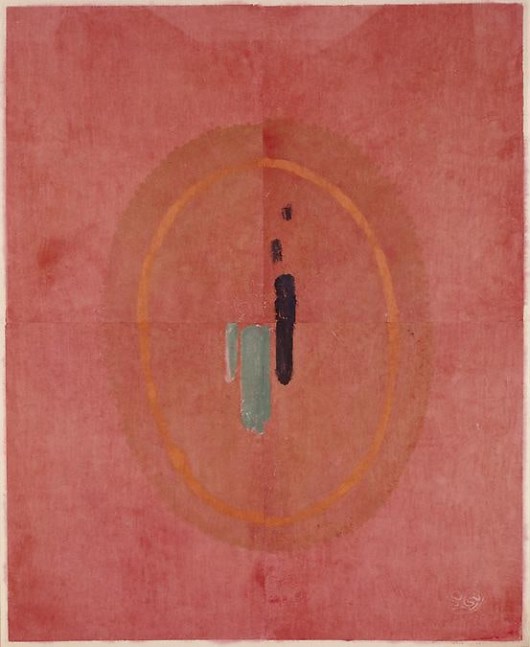 Untitled, PP 4151, 1977
Water Soluble Printer&amp;rsquo;s Ink and&amp;nbsp;Casein
on Handmade Japanese Paper
H: 48 1/2 x W: 38 5/8 inches