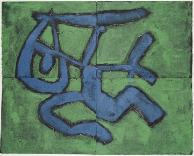 Untitled, PP 4084,&amp;nbsp;1975
Water Soluble Printer&amp;rsquo;s Ink and Casein
on Handmade Japanese Paper
H:&amp;nbsp;38 1/4 x W: 48 1/4 inches