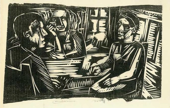 Inv# RBWWdC 3407-32-9 Untitled, c.1932
Oil Based Printer&amp;#39;s Ink / Woodcut
on Handmade Japanese Laid Paper
9 1/4 x 13 5/8 inches&amp;nbsp;&amp;nbsp;
23.5 x 34.62 cm