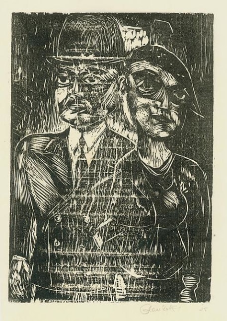 Untitled, RBWWdC 2104, c. 1925
Woodcut, Oil Based Printer&amp;rsquo;s Ink
on Handmade Japanese Paper&amp;nbsp;
H:&amp;nbsp;13 9/16 x W: 9 3/16 inches