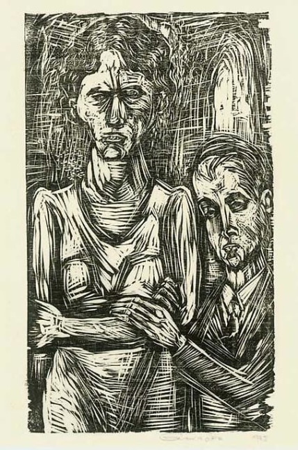 Inv# RBWWdC 1501-25-1 Untitled, c.1925
Oil Based Printer&amp;#39;s Ink / Woodcut
on Handmade Japanese Laid Paper
9 5/8 x 6 7/8 inches&amp;nbsp;&amp;nbsp;
24.46 x 17.48 cm

Private Collection