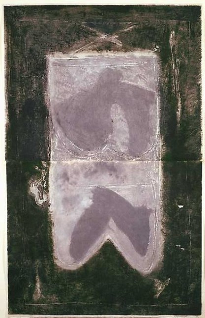 Inv# PP 2006 Untitled, 1972
Water Soluble Printer&amp;#39;s Ink and Casein
on Handmade Japanese Paper
40 1/4 x 25 3/16 inches
102.24 x 63.98 cm