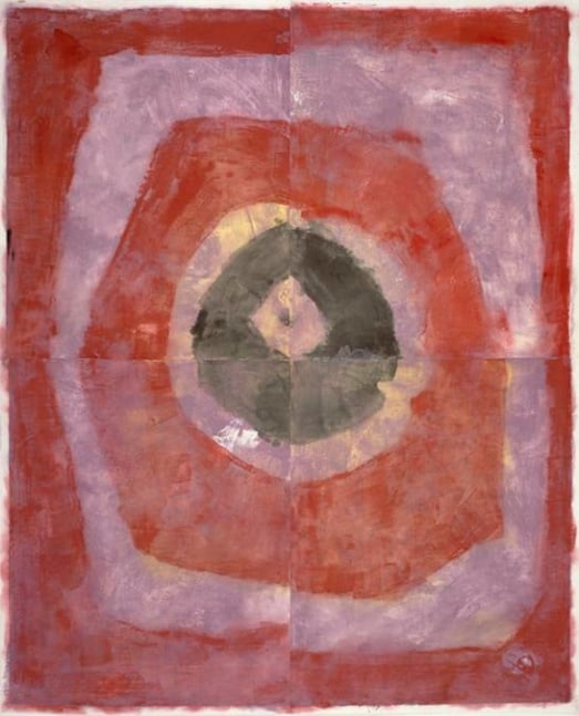 Untitled, PP 4202,&amp;nbsp;1981
Water Soluble Printer&amp;rsquo;s Ink and&amp;nbsp;Casein
on Handmade Japanese Paper
H:&amp;nbsp;48 3/4 x W: 39 inches