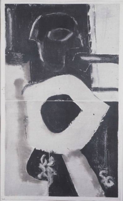 Untitled, PP 2016, c. 1971
Water Soluble Print&amp;#39;s Ink and Casein
H:&amp;nbsp;40 1/4 x W: 25 1/8 inches