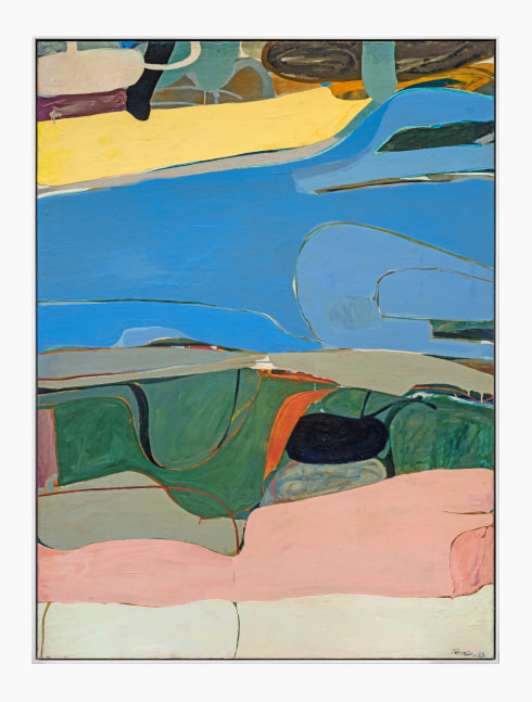 James Jarvaise (1924-2015) Hudson River Series, 1959 oil on canvas 77 15/16 x 57 1/16 inches; 198 x 144.9 centimeters LSFA# 11993